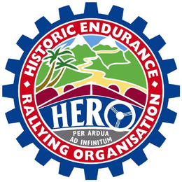 HERO HISTORIC ENDURANCE RALLYING ORGANISATION PER ARDUA AD INFINITUM trademark