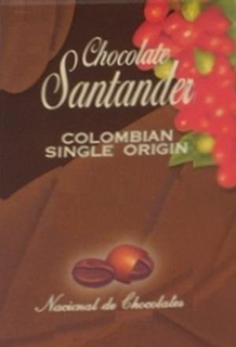 CHOCOLATE SANTANDER COLOMBIAN SINGLE ORIGIN NACIONAL DE CHOCOLATES trademark
