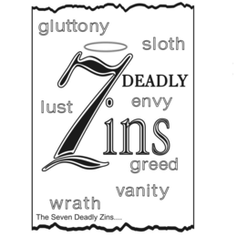 7 DEADLY ZINS GLUTTONY SLOTH LUST ENY GREED VANITY WRATH trademark