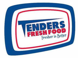 TENDERS FRESH FOOD FRESHER IS BETTER trademark