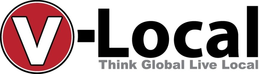V-LOCAL THINK GLOBAL LIVE LOCAL trademark