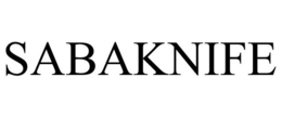 SABAKNIFE trademark