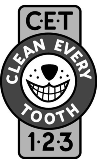 CET CLEAN EVERY TOOTH 123 trademark