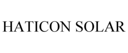 HATICON SOLAR trademark