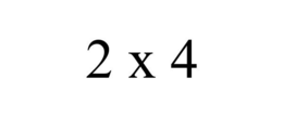 2 X 4 trademark