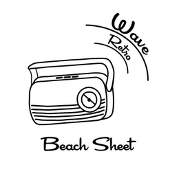 RETRO WAVE BEACH SHEET trademark