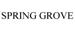 SPRING GROVE trademark