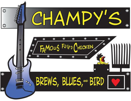 CHAMPY'S FAMOUS FRIED CHICKEN BREWS, BLUES AND BIRD trademark