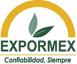EXPORMEX CONFIABILIDAD, SIEMPRE trademark