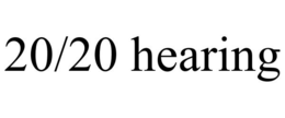 20/20 HEARING trademark