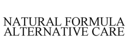 NATURAL FORMULA ALTERNATIVE CARE trademark