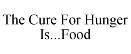 THE CURE FOR HUNGER IS...FOOD trademark