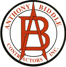 AB ANTHONY BIDDLE CONTRACTORS INC. trademark