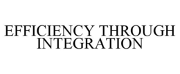 EFFICIENCY THROUGH INTEGRATION trademark