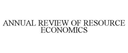 ANNUAL REVIEW OF RESOURCE ECONOMICS trademark