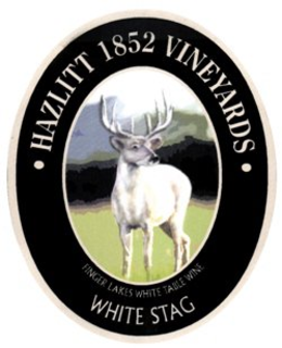 HAZLITT 1852 VINEYARDS - FINGER LAKES WHITE TABLE WINE - WHITE STAG trademark