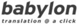 BABYLON TRANSLATION @ A CLICK trademark