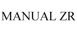 MANUAL ZR trademark