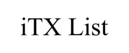ITX LIST trademark