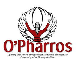 O'PHARROS UPLIFTING EACH PERSON, STRENGTHENING EACH FAMILY, BUILDING EACH COMMUNITY ~ ONE BLESSING AT A TIME trademark