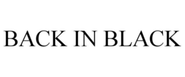 BACK IN BLACK trademark