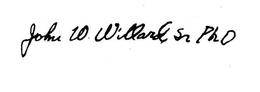 JOHN W. WILLARD, SR. PHD trademark