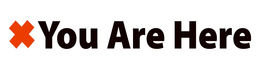 X YOU ARE HERE trademark