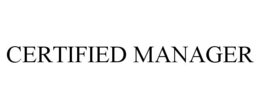 CERTIFIED MANAGER trademark