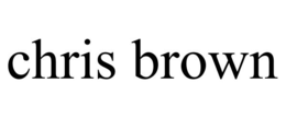 CHRIS BROWN trademark