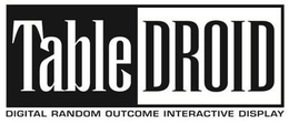 TABLE DROID DIGITAL RANDOM OUTCOME INTERACTIVE DISPLAY trademark