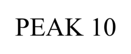 PEAK 10 trademark