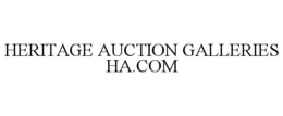 HERITAGE AUCTION GALLERIES HA.COM trademark