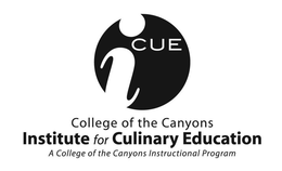 I CUE COLLEGE OF THE CANYONS INSTITUTE FOR CULINARY EDUCATION A COLLEGE OF THE CANYONS INSTRUCTIONAL PROGRAM trademark