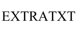EXTRATXT trademark