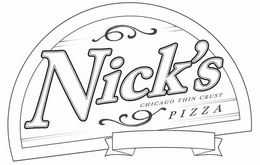 NICK'S CHICAGO THIN CRUST PIZZA trademark