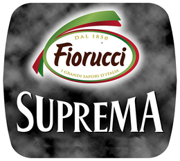 FIORUCCI SUPREMA DAL 1850 I GRANDI SAPORI D'ITALIA trademark