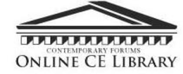 CONTEMPORARY FORUMS ONLINE CE LIBRARY trademark