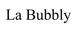 LA BUBBLY trademark