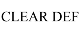 CLEAR DEF trademark