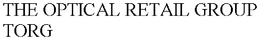 THE OPTICAL RETAIL GROUP TORG trademark