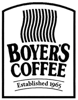 BOYER'S COFFEE ESTABLISHED 1965 trademark