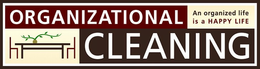 ORGANIZATIONAL CLEANING AN ORGANIZED LIFE IS A HAPPY LIFE trademark