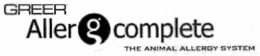 GREER ALLERGCOMPLETE THE ANIMAL ALLERGY SYSTEM trademark