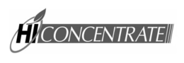 HI CONCENTRATE trademark