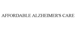 AFFORDABLE ALZHEIMER'S CARE trademark