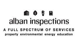 ALBAN INSPECTIONS A FULL SPECTRUM OF SERVICES PROPERTY ENVIRONMENTAL ENERGY EDUCATION trademark