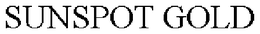 SUNSPOT GOLD trademark