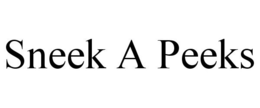SNEEK A PEEKS trademark