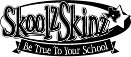 SKOOLZ SKINZ BE TRUE TO YOUR SCHOOL trademark