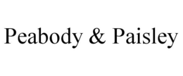 PEABODY & PAISLEY trademark